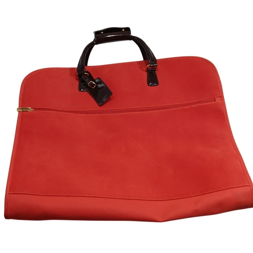 Diane von Furstenberg Red Garment Bag Carry On Travel Luggage Bag
